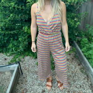 Lush Striped Jumpsuit